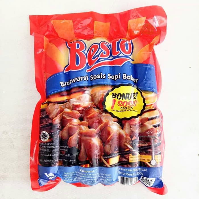 

Besto sosis sapi bakar 10s+1 500gr