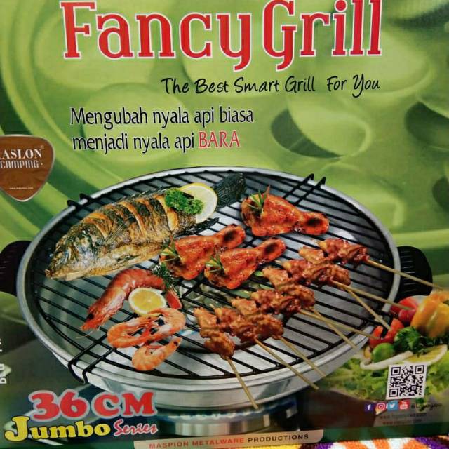 Fancy Grill JUMBO 36 cm Alat Panggang Maspion Griller BIG