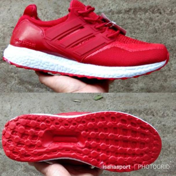 1.1 Brand  Sepatu cewek Adidas ultrabost merah. Sepatu adidas warna merah .: