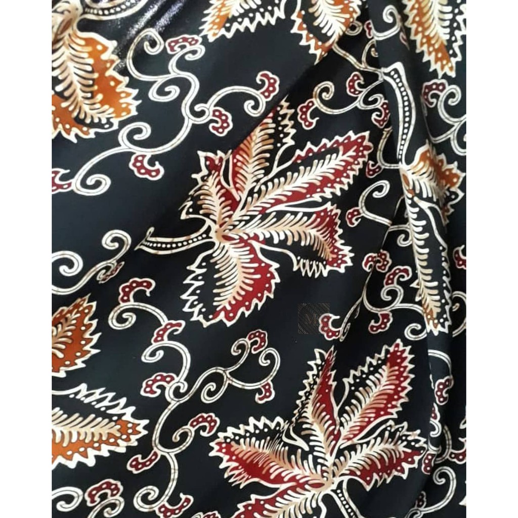 Kain Batik Hitam Prada Katun