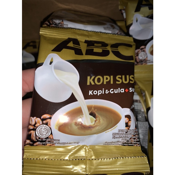 

ge01fgf Kopi Abc Susu 31 Gram . Isi 10 Sachet. Exp Date Lama Ds20X11