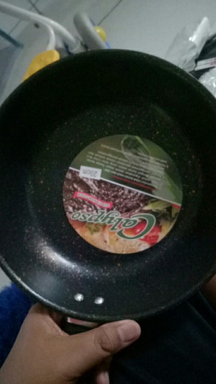 Frypan Hitam Calypso Penggorengan Anti Lengket Wajan Panci Teflon Super Non Stick