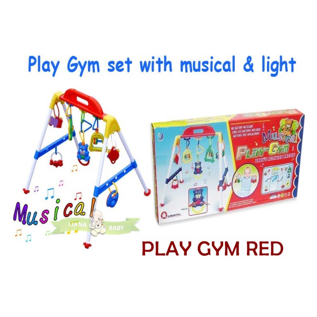 PLAY GYM RED WITH MUSICAL &amp; LIGHT MAINAN BAYI