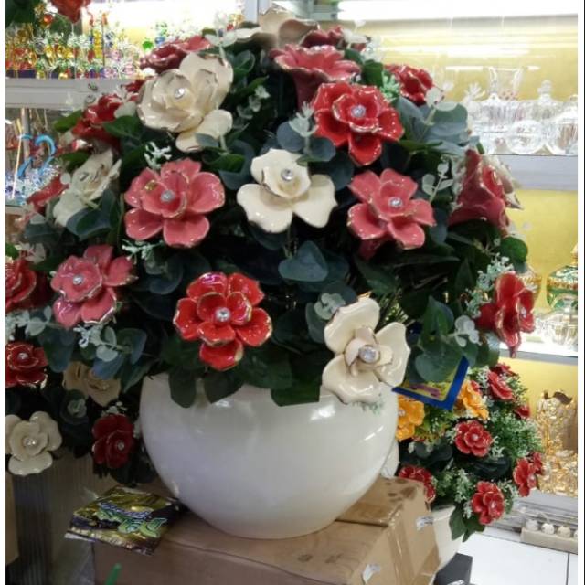 Bunga Capodimonte Besar/ Bunga Rangkai london capodimonte/ Bunga Pojokan