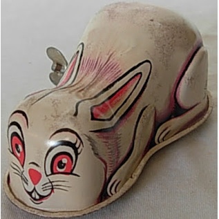 mainan kaleng jadul Rabit Tin Toys Yone Japan