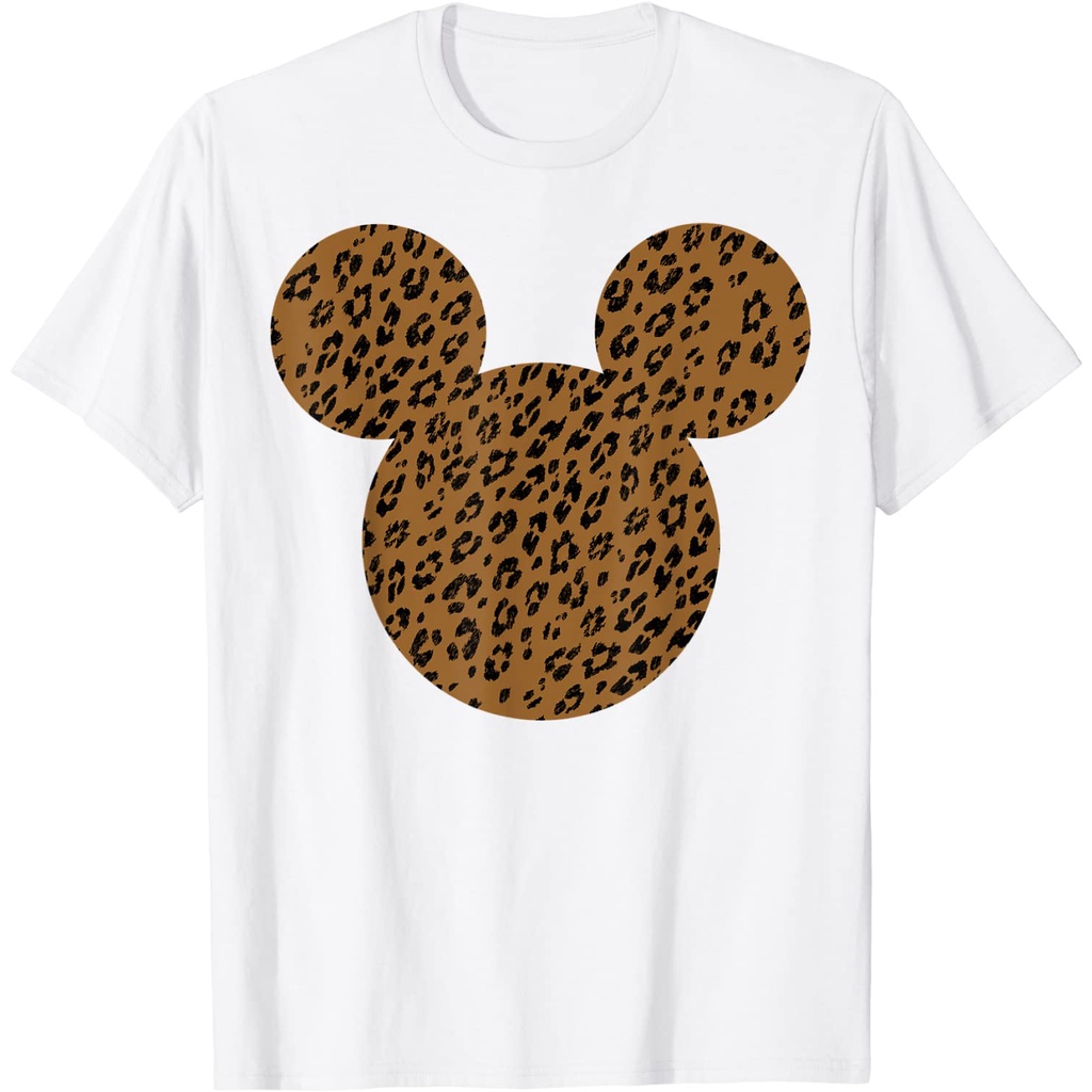 Kaos Dewasa Disney Mickey And Friends Mickey Mouse Cheetah Print T-Shirt - Kaos Pria - Kaos Wanita -