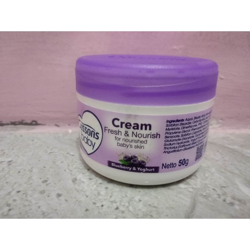 Cussons Baby Cream Jar 50gr (New Born, Mild&amp;Gentle, Soft&amp;Smooth)