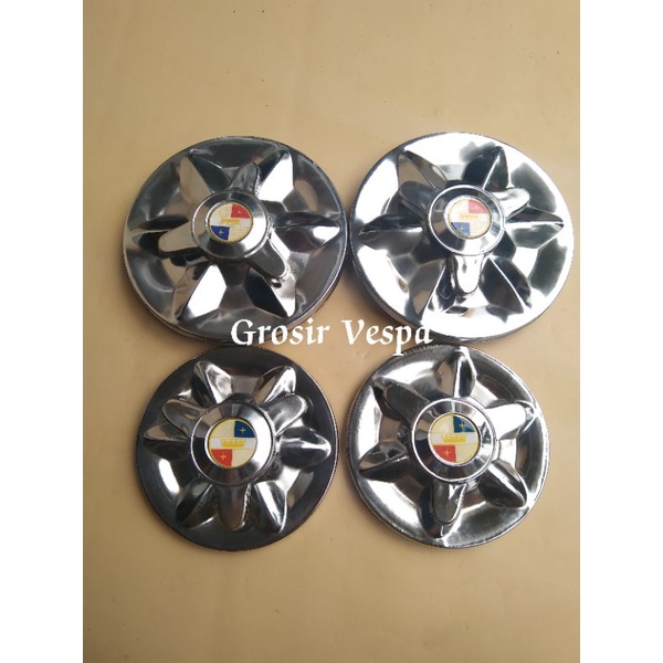 whelldop Vespa chrome ring 8 ring 10.dop Vespa chrome