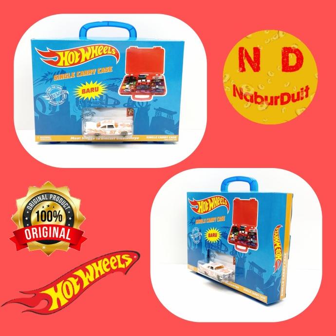Hot Wheels Paket Carry Case Koper Kotak Box Original Mattel Hotwheels Terlaris