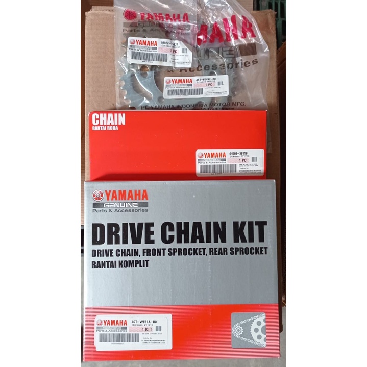 DRIVE CHAIN KIT YAMAHA VEGA R F1ZR GEAR SET PLUS RANTAI KOMPLIT ASLI