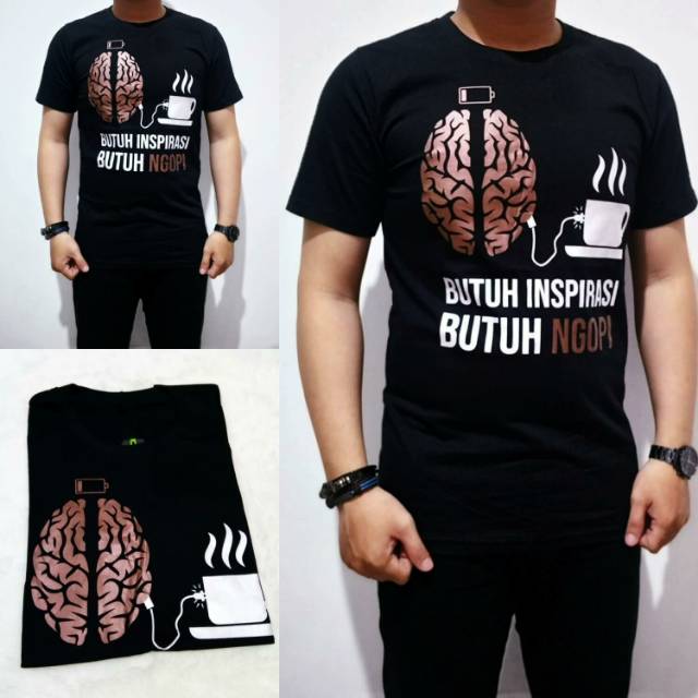 Kaos pria/kaos penikmat KOPI