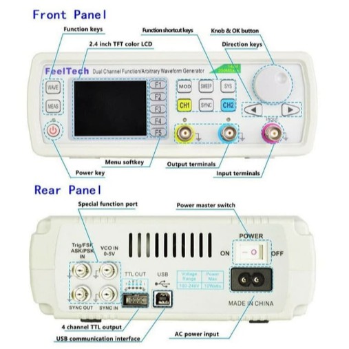 FY6600 60MHz DDS Function Arbitrary Waveform Signal Generator VCO