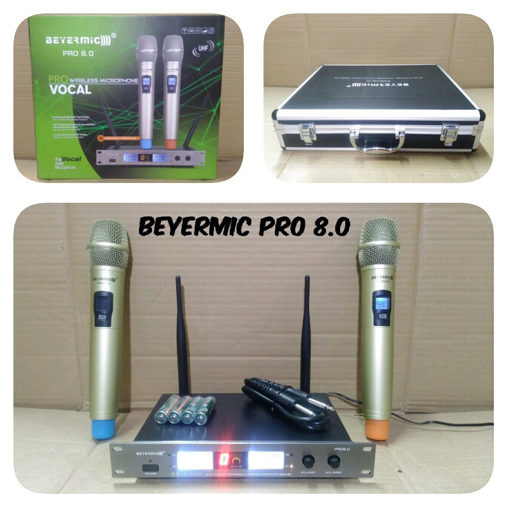 MIC WIRELESS BEYERMIC PRO 8.0 PRO MICROPHONE HANDHELD PEGANG PRO 80