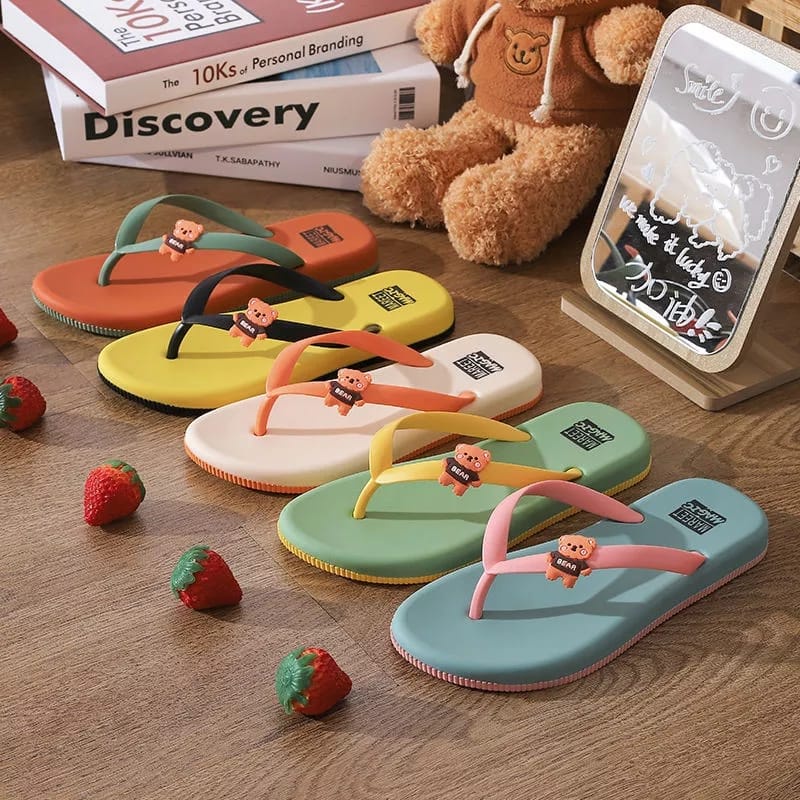 Sandal Jepit Wanita Sandal Karakter BEAR MC-ALY 01