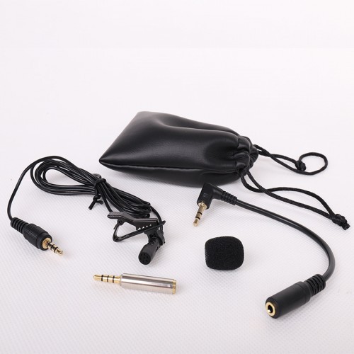 MIC-008 Klip Mini-On Lapel Lavalier MicroPhone Kondensor dengan 3.5 Mm Hp Iphone iPad Andro