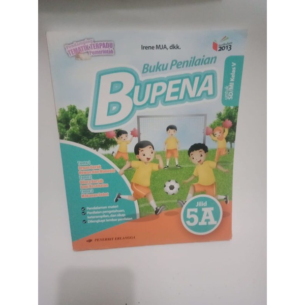 buku penilaian bupena jilid 5A untuk SD kelas 5 kurikulum 2013 penerbit Erlangga