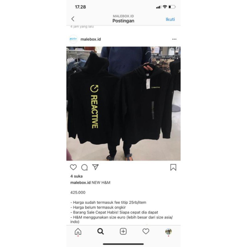 Hoodie Reactive by H&M