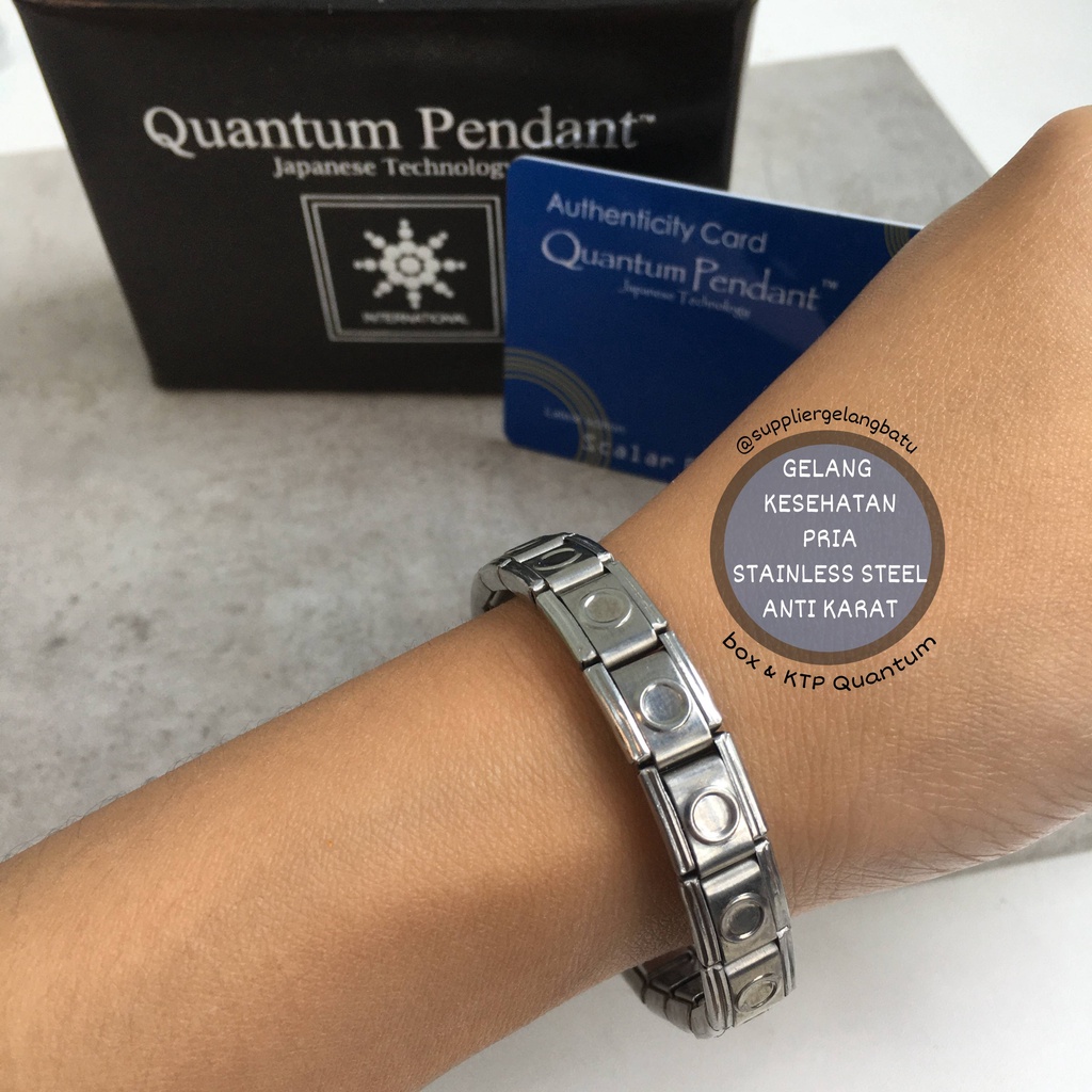 FLASH SALE! Gelang Kesehatan STAINLESS STEEL 316L Energi Ion QUANTUM