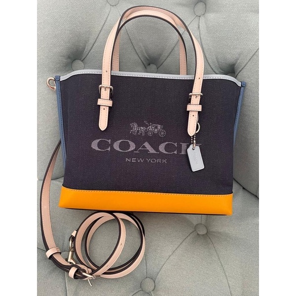Coach Mollie 25 Tote Bag Denim