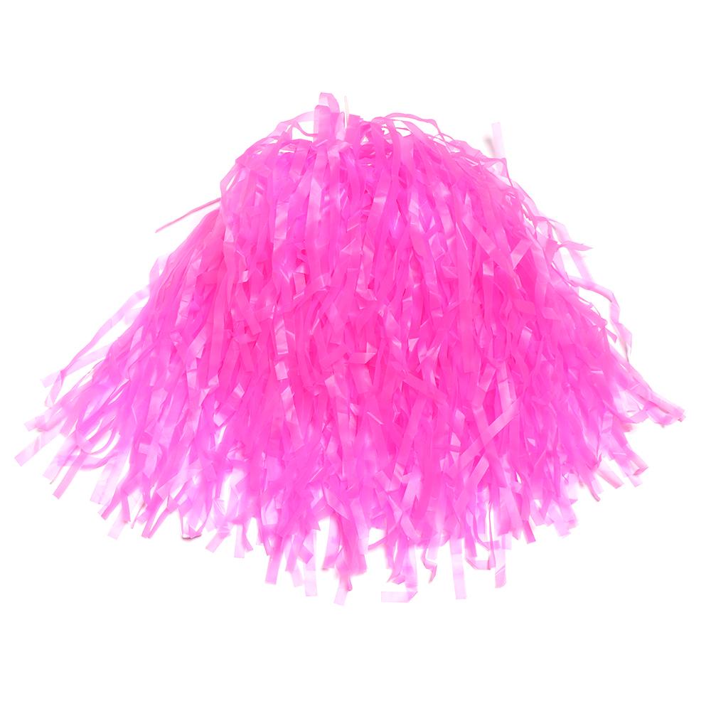 Nanas 1pasang Cheerleader Pompom Konser Fancy Double hole handle Penghias Pesta Tari