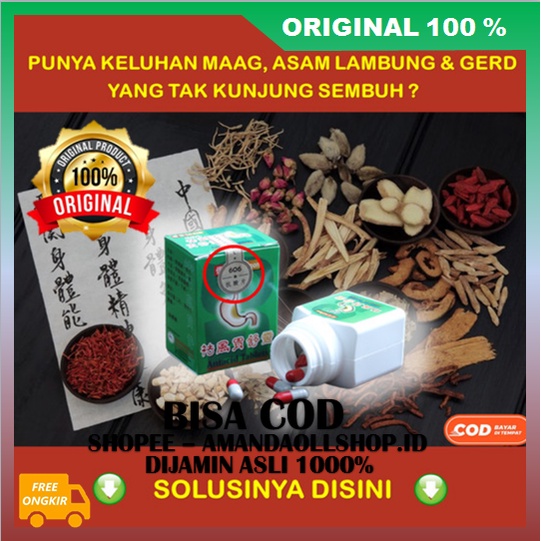 Antasida Herbal China Mengobati Maag, GERD & Asam Lambung ASLI