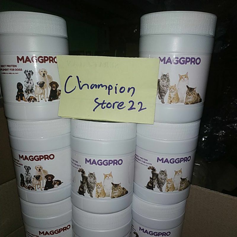 Magprofeed MAGGPRO Vitamin Penambah Imun Nafsu Makan Kucing dan Anjing Pelebat Bulu Suplemen Magpro daily mixing food cats and dog by proteinmagg