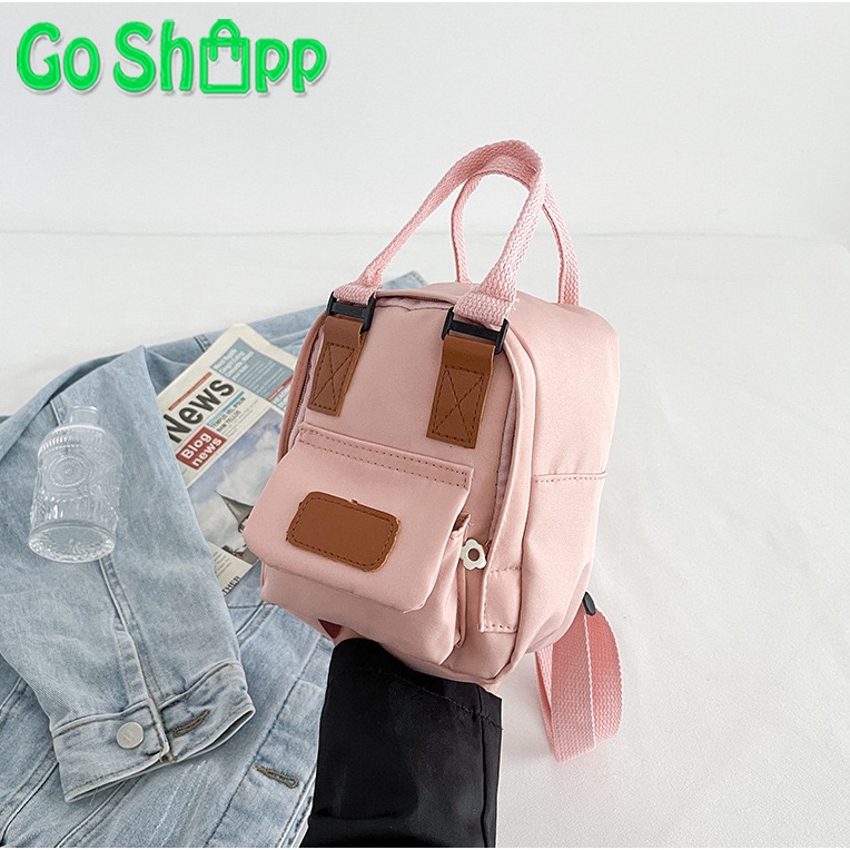 Tas Ransel Mini Wanita Import Fashion Korea - Tas Backpack Wanita Multifungsi Terbaru - Tas Wanita Lucu Kekinian [BK16]-BK16-PINK