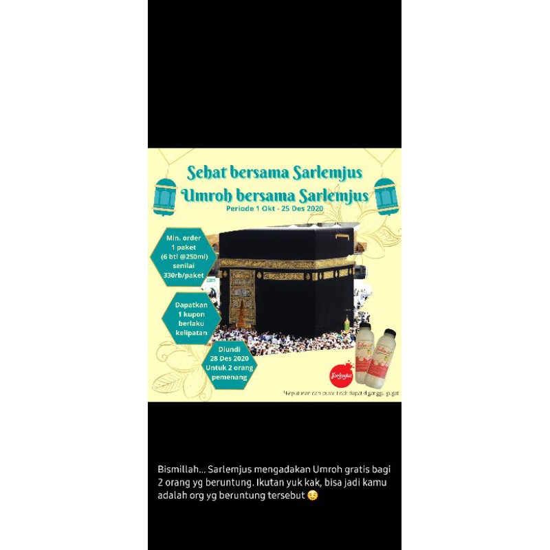 

PAKET HADIAH KUPON UMROH SARLEM JUS