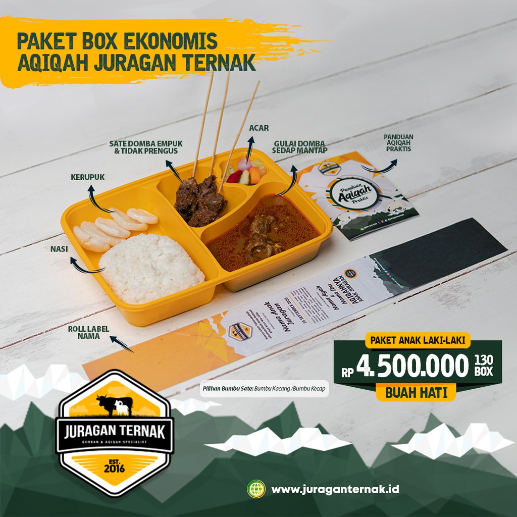 

PAKET BUAH HATI AQIQAH EKONOMIS (LAKI-LAKI)