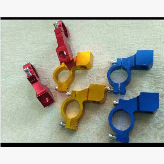 BREKET SPION SET KIRI KANAN UNIVERSAL DUDUKAN TEMPAT SPION WARNA CNC HARGA SEPASANG