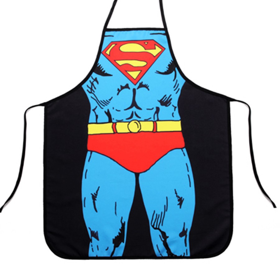 Celemek Lucu Funny kitchen Apron cooking Superhero