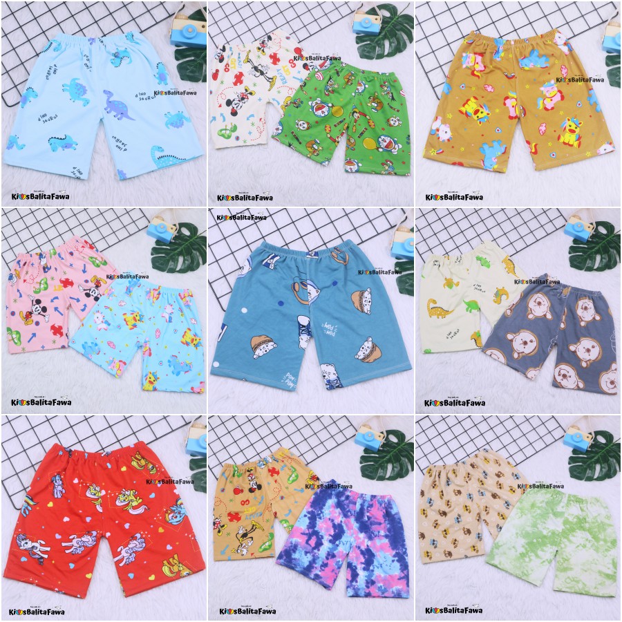 (IMPORT) LOVY SHORTIE Anak Perempuan SD 7-10 Tahun / Dalaman Bahan Babyterry Celana Pendek Tebal