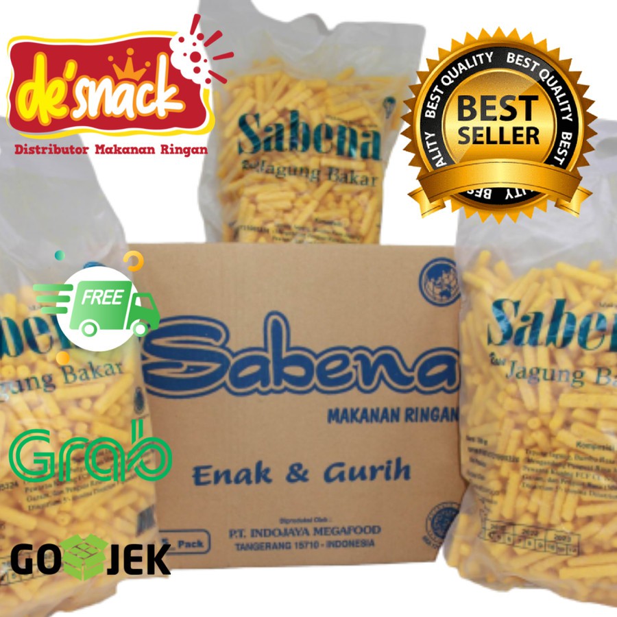 

Distributor/Grosir/Snack/Cemilan/STIK SABENA RASA JAGUNG BAKAR Merk Sabena
