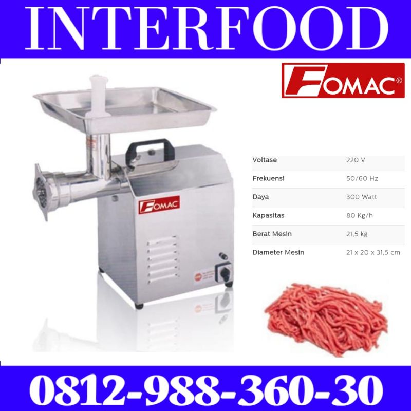 Meat Grinder Mesin Giling Daging/Penggiling Daging MGD-TC8 FOMAC