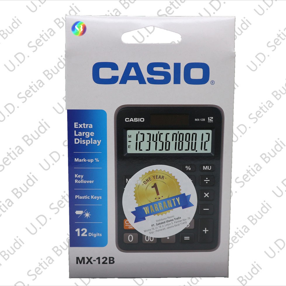 Kalkulator Desktop CASIO MX-12B Baru dan Asli