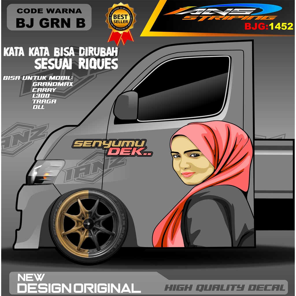 STIKER DECAL PINTU CARRY / DECAL PINTU L300 / STIKER MOBIL PICK UP