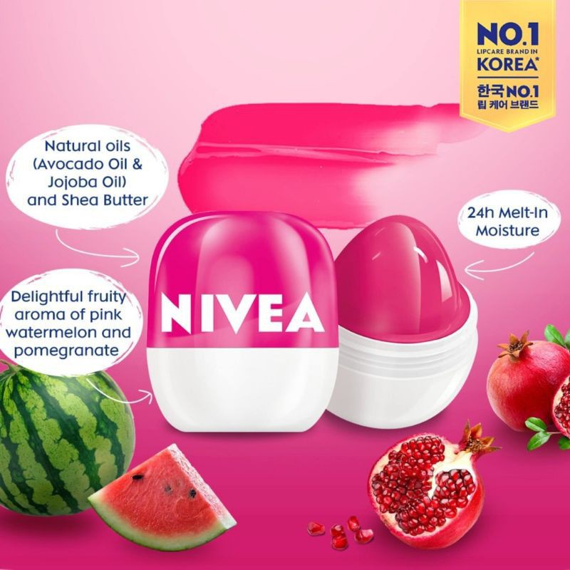 NIVEA Lip Balm Pop Ball 7gr