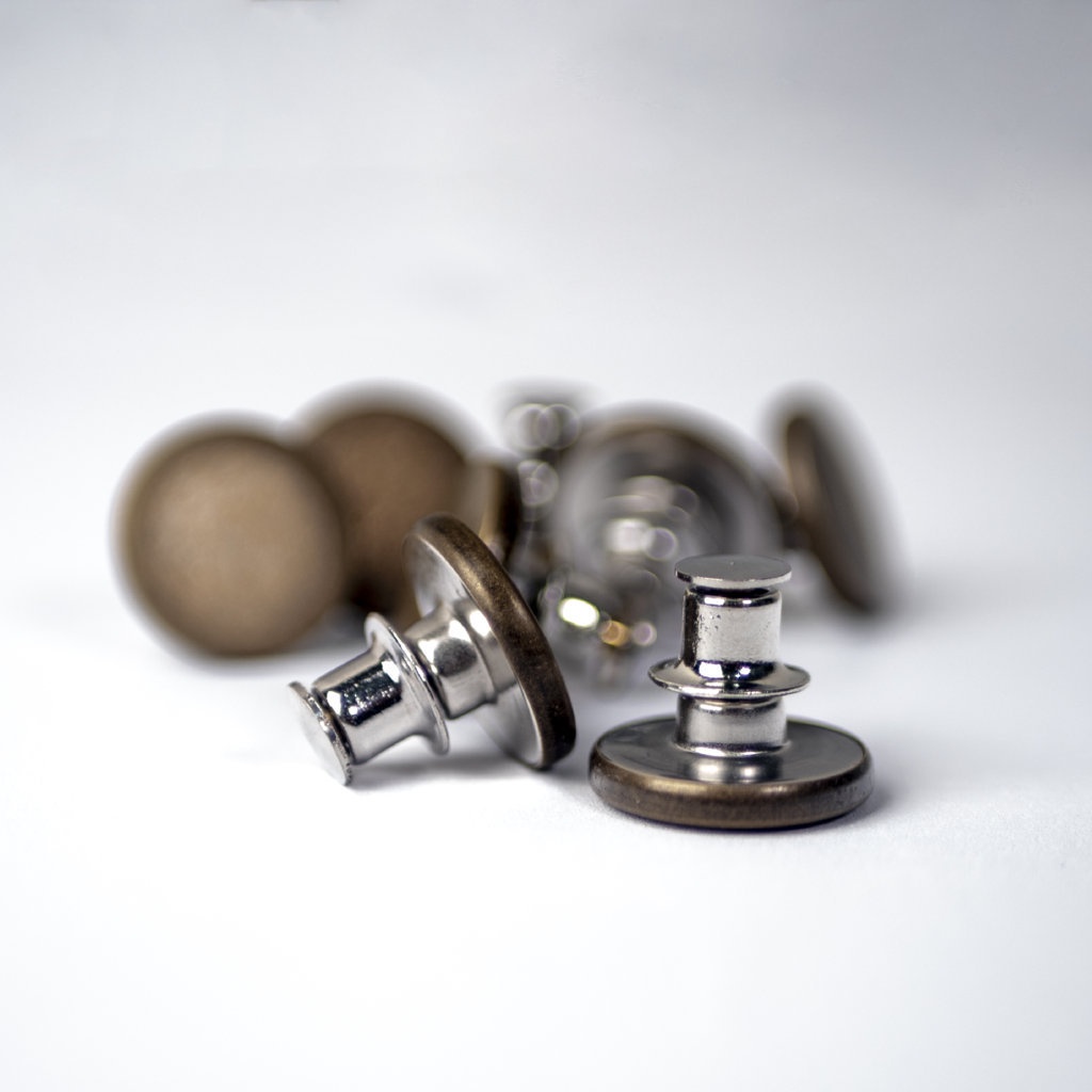 Esrocte Kancing Celana Jeans Magic Fit Adjustable Button - Diameter 15mm Emas Antik-5