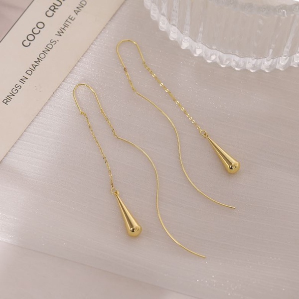 anting fashion long tassel water drop earrings jan299(2D2)