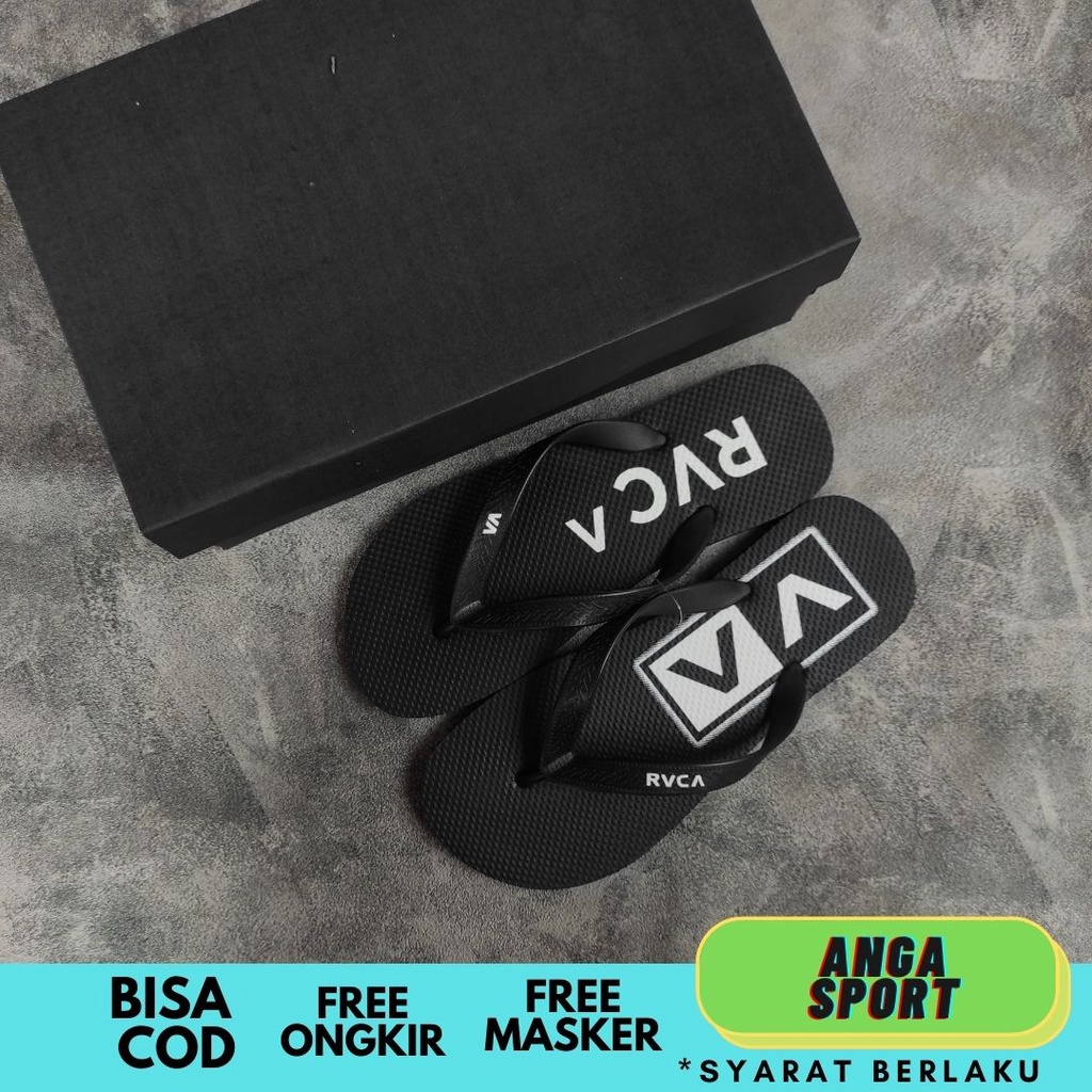 SANDAL PRIA JEPIT RVCA KUALITAS PREMIUM / SENDAL JEPIT DISTRO KASUAL / SANDAL JEPIT SANTAI REMAJA KEKINIAN / SENDAL SURFING COWOK ABG