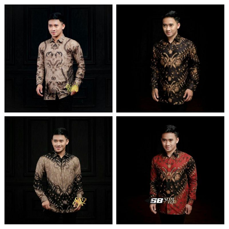 KEMEJA BATIK PRIA // LENGAN PANJANG // SIZE M L XL XXL BSWART Batik HRB026 Mahesa // cod cod