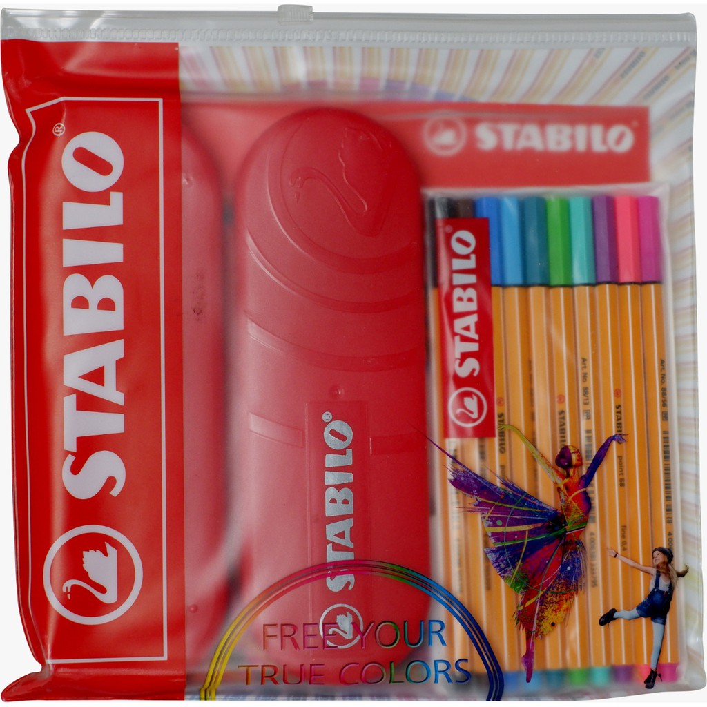 STABILO Set 10pc Point 88 All Color - Original