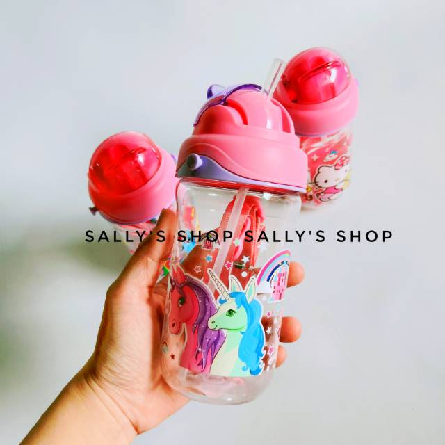Botol Minum Sekolah Anak / Botol Minum Sedotan Anak