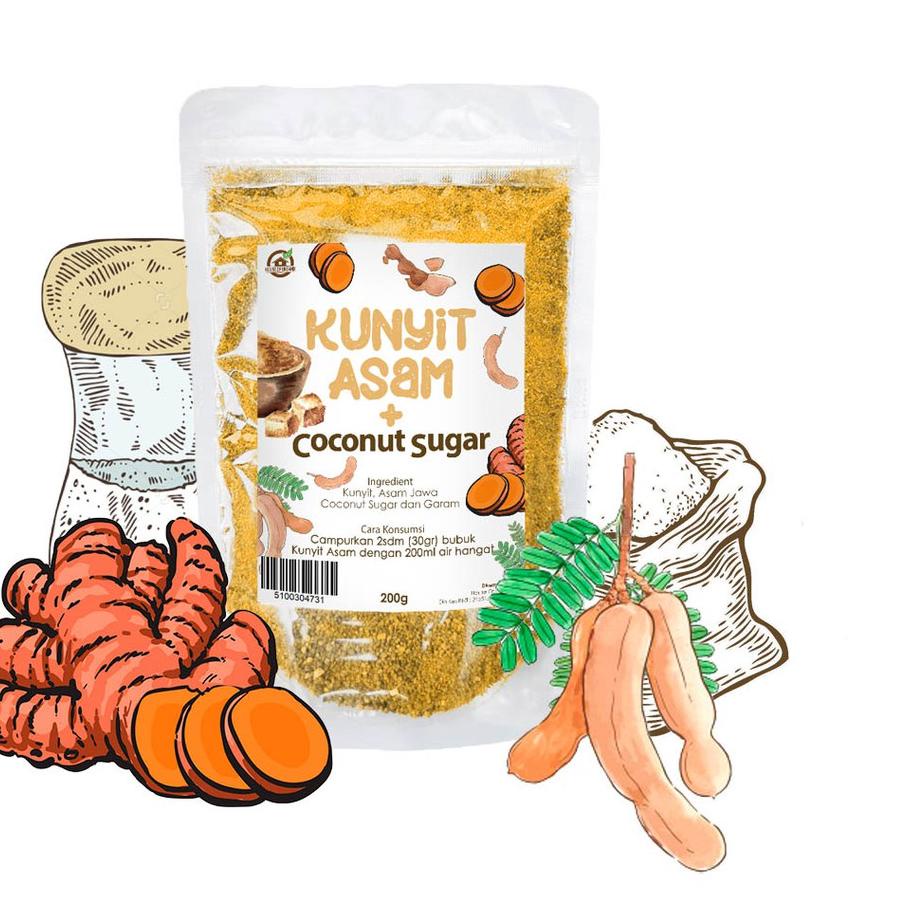 

Best! House Of Organix Kunyit Asam + Coconut Sugar 200 Gr