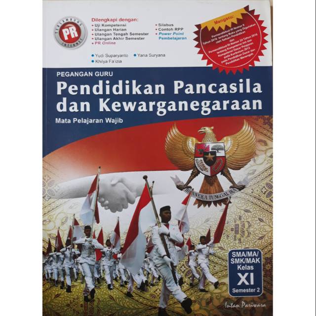 Buku Pegangan Guru Ppkn Kelas Xi Semester 2 K13 Revisi Shopee