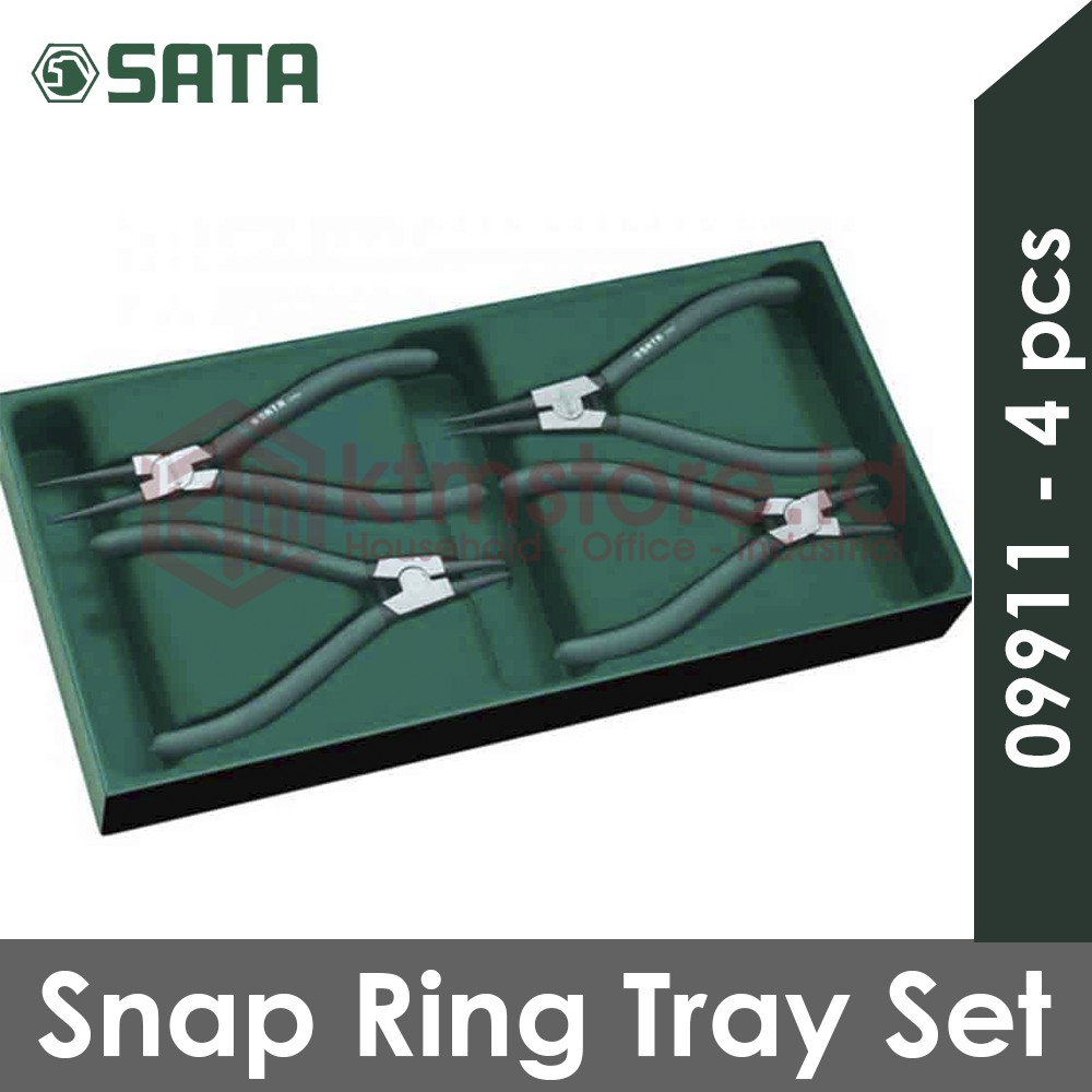 SATA 4 Pcs Tang Snap Ring Tray Set Plier 09911