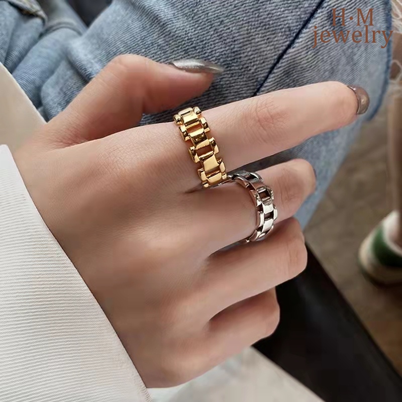 Gelang Tangan Rantai Model Terbuka Gaya Vintage Untuk Wanita