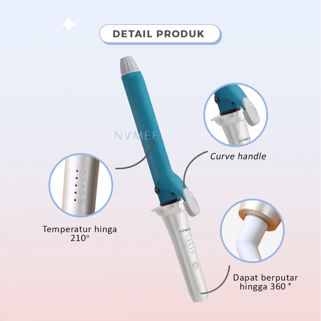 NVMEE - Catokan Keriting Diameter 32mm Aquarius Hair Styler