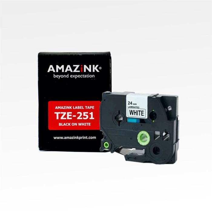 

Label Tape TZE-251 24mm Black on White dari AMAZiNK