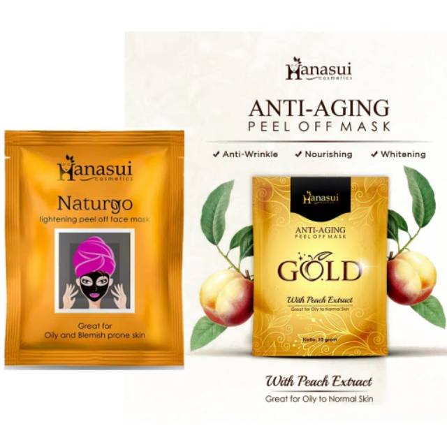 HANASUI Naturgo Peel Of Mask Komedo - Black and Gold